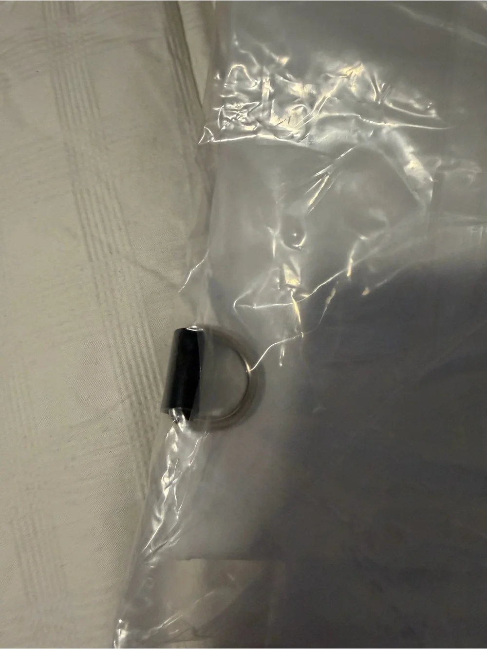 Lock+Med White Zipper Pouch - safety Lock bag